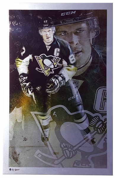 Sidney Crosby - Metal Print Penguins Collage