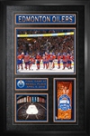 Edmonton Oilers - Collage Frame Final Game at Rexall Place