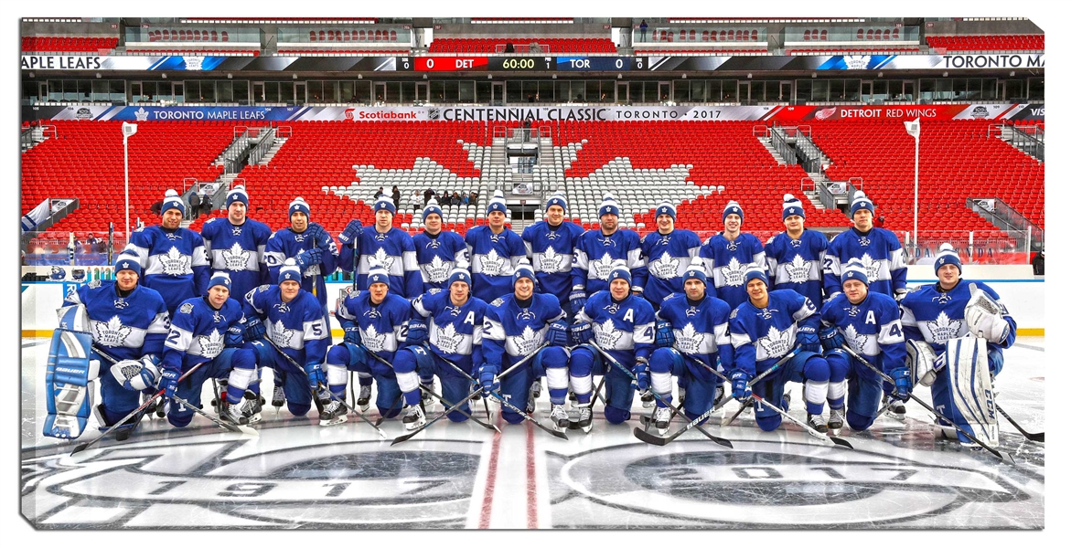 Toronto Maple Leafs - 14x28 Canvas Centennial Game Team