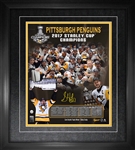 Sidney Crosby - Signed & Framed 16x20" 2017 Stanley Cup Collage