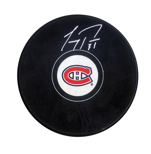 Carey Price - Signed Montreal Canadiens Puck 
