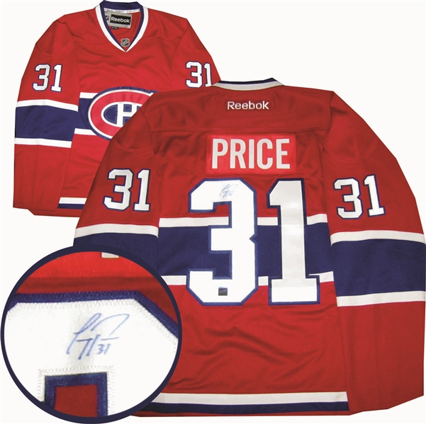 Carey Price Jersey & Puck Fan Package - Carey Price Signed Red Montreal Canadiens Jersey & Signed Montreal Canadiens Autograph Series Puck (MTL Fan Pack)