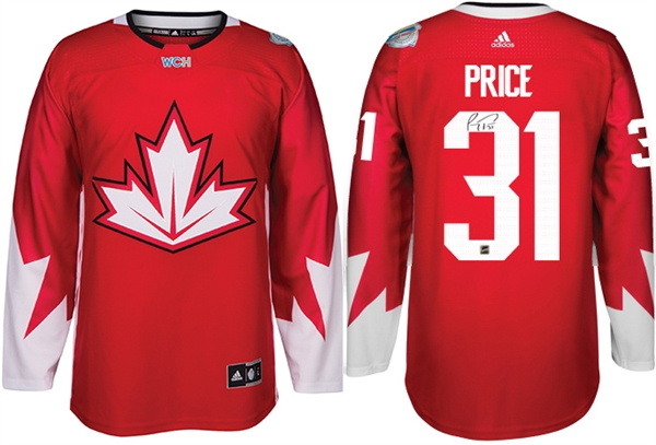 Carey Price- Signed 2016 World Cup of Hockey Team Canada Jersey