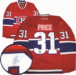 Carey Price - Signed Reebok Premier Red Montreal Canadiens Jersey