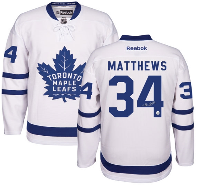 Auston Matthews - Signed Jersey Replica Toronto Maple Leafs 2016-2017
