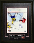 Sidney Crosby - Signed & Framed 16x20" Etched Mat Team Canada 2014 Olympics Scoring