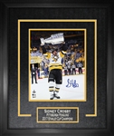 Sidney Crosby - Signed & Framed 16x20" Etched Mat Penguins 2017 Raising Cup