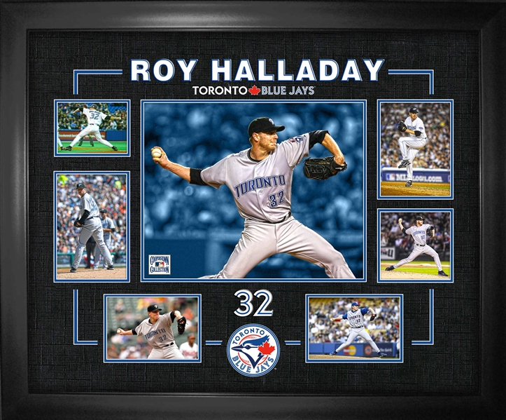 Roy Halladay Toronto Blue Jays Framed Photo Collage…