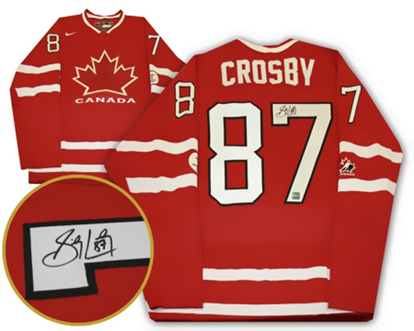 Sidney Crosby - Signed Replica Canada 2010 Olympics Red Jersey