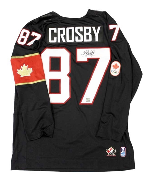 Sidney Crosby - Signed Jersey Replica Canada 2014 Olympics Black
