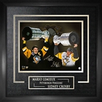 Sidney Crosby & Mario Lemieux - Dual Signed & Framed 16x20" with Deluxe Frame - Frameworth Exclusive Item