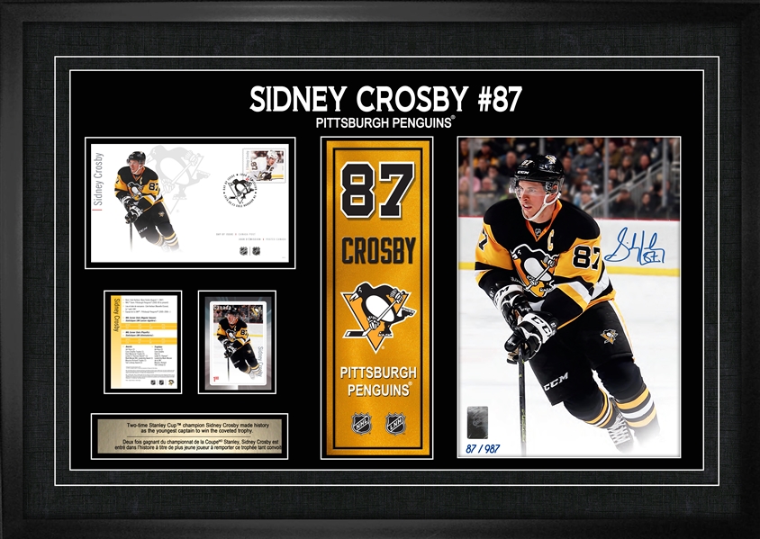 Sidney Crosby Signed Canada Post Forwards Collage Penguins L/E 987