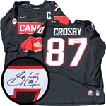 Sidney Crosby Signed Jersey Replica Canada 2014 Olympics Black