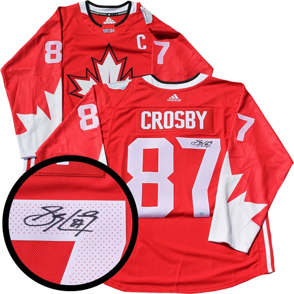 Sidney Crosby Signed Jersey Replica Canada 2016 World Cup Red