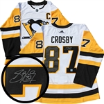 Sidney Crosby Signed Jersey Pro Penguins Adidas White 2017-2018