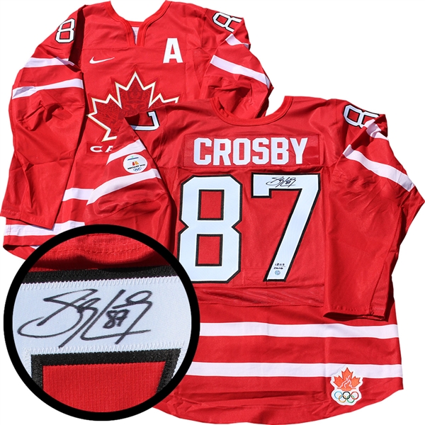 Sidney Crosby Signed Jersey Game Model 2010 Olympics Red LE#1283/2010