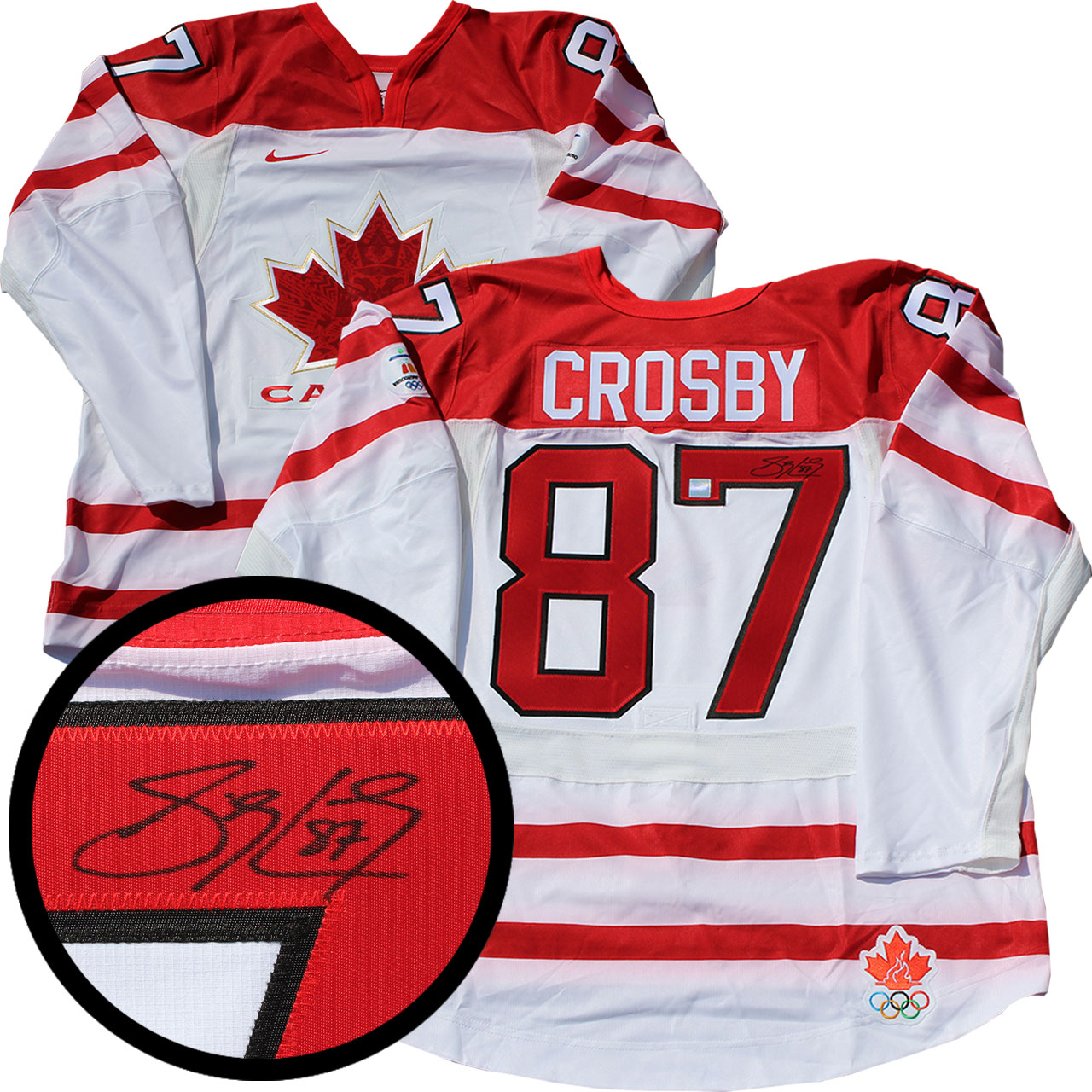 sidney crosby signed team canada jersey