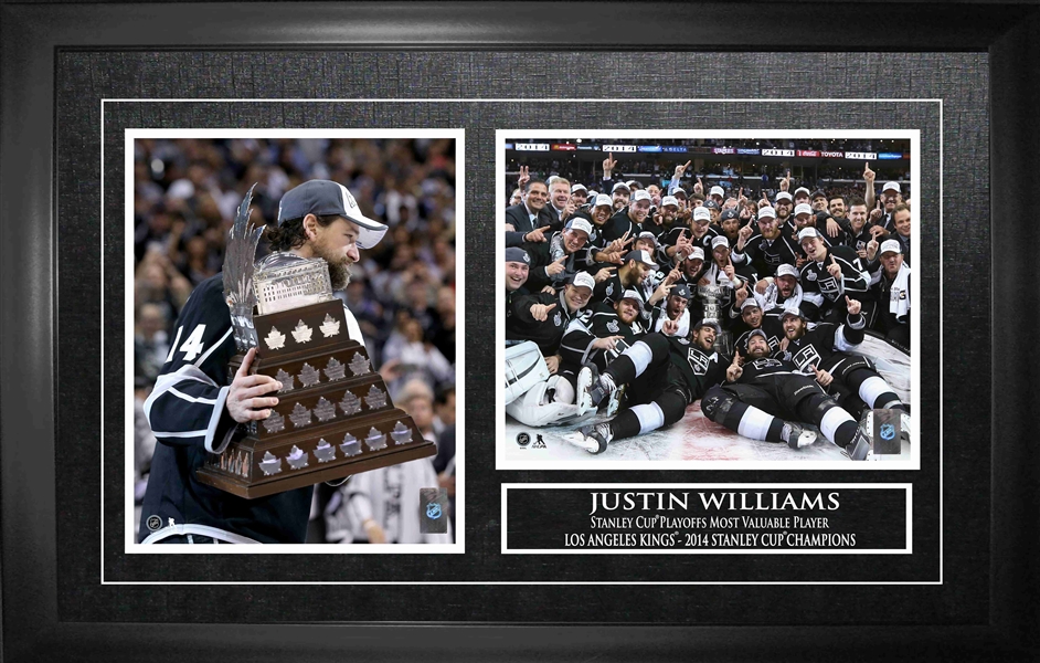 Justin Williams Framed Double 8x10" Photo LA Kings 2014 Stanley Cup MVP