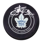 John Tavares Signed Puck Official Game Model Toronto Maple Leafs