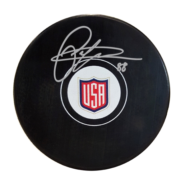 Patrick Kane Signed Puck USA World Cup of Hockey 2016