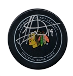 Jonathan Toews Signed Puck Blackhawks Official Game Puck