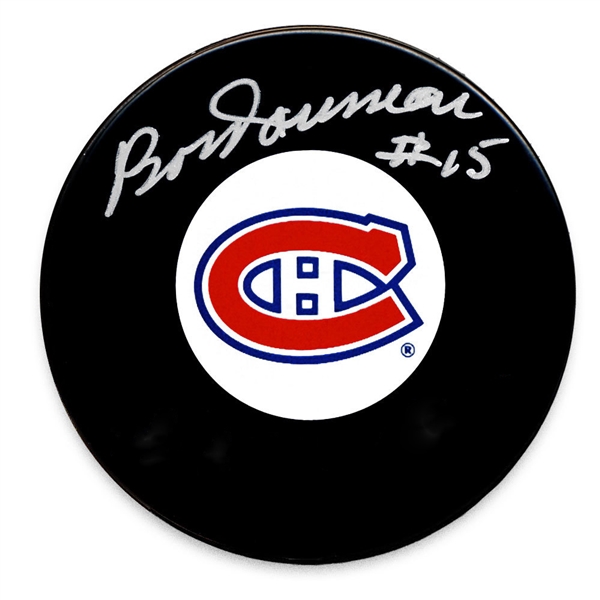 Bobby Rousseau Signed Puck Canadiens