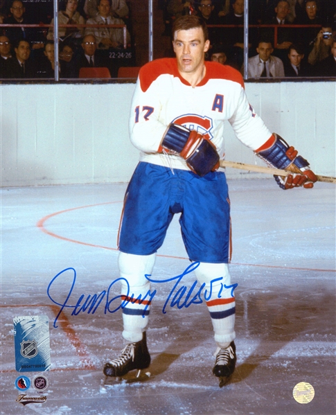 Jean Guy Talbot Signed 8x10 Unframed Canadiens