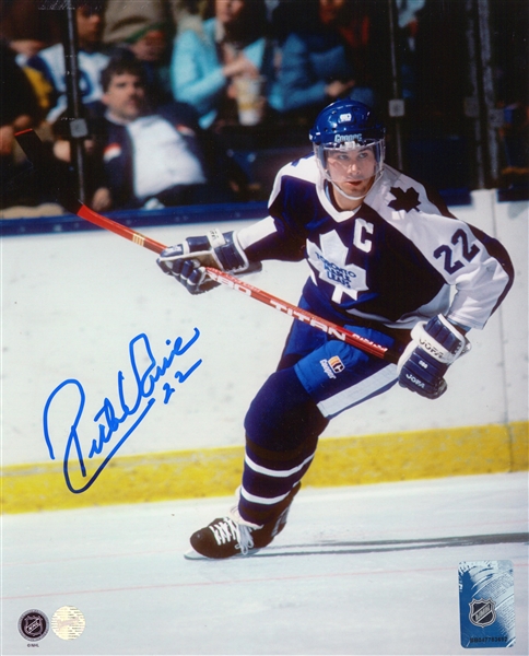 Rick Vaive Signed 8x10 Unframed Leafs