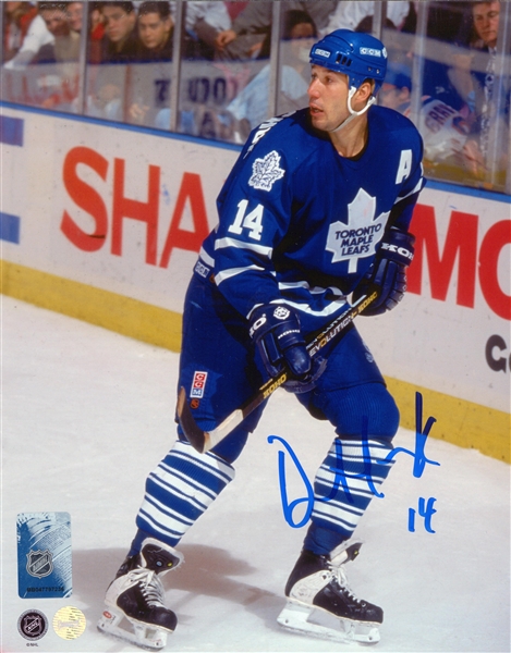 Dave Andreychuk Signed 8x10 Unframed Leafs