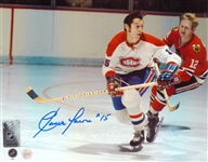 Claude Larose Signed 8x10 Unframed Canadiens