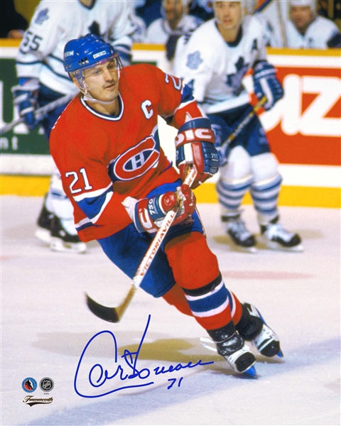 Guy Carbonneau Signed 8x10 Unframed Canadiens