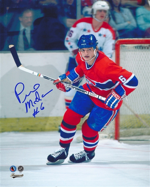 Pierre Mondou Signed 8x10 Unframed Canadiens
