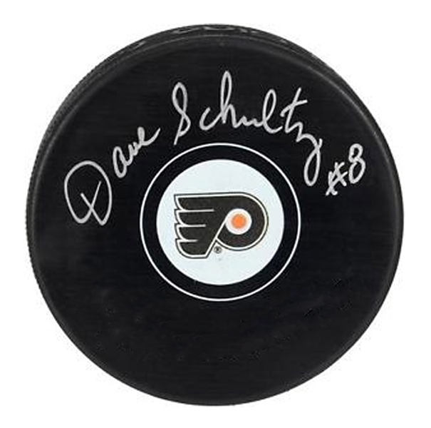 Dave Schultz Signed Puck Flyers