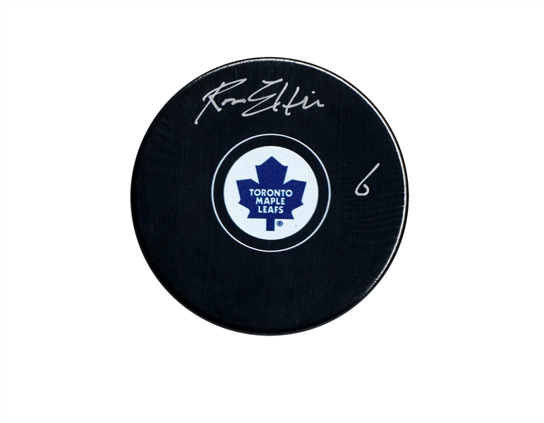 Ron Ellis Signed Puck Leafs Autograph Series
