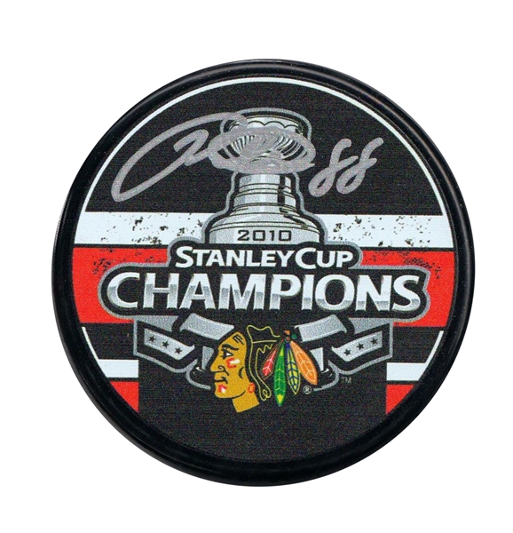 Patrick Kane Signed Puck Chicago Blackhawks 2010 Stanley Cup Champions