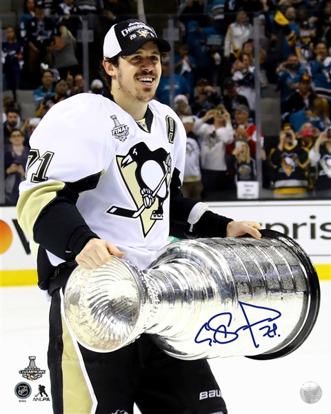Evgeni Malkin Signed 8x10" Photo Unframed Photo Pittsburgh Penguins 2016 Stanley Cup