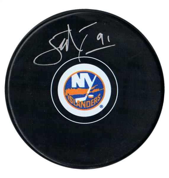 John Tavares, Signed Puck Islanders