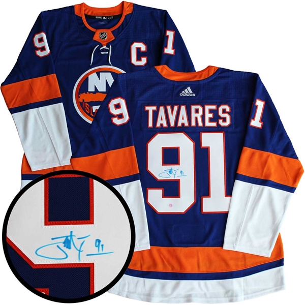 John Tavares Signed Jersey Islanders Pro Adidas Blue 2017-2019