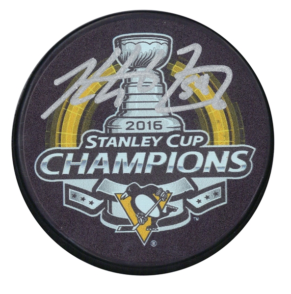 Kris Letang Signed Puck Pittsburgh Penguins 2016 Stanley Cup Champions