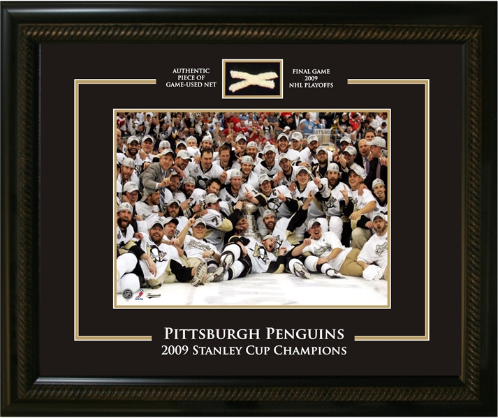 Pittsburgh Penguins 8x10" Photo Piece of Net 2009 Stanley Cup