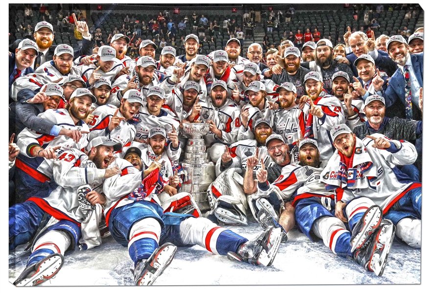 Washington Capitals 20x29" Canvas 2018 Stanley Cup Celebration