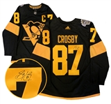 Sidney Crosby, Signed Jersey Penguins Black Pro Stadium Series 2019 Adidas