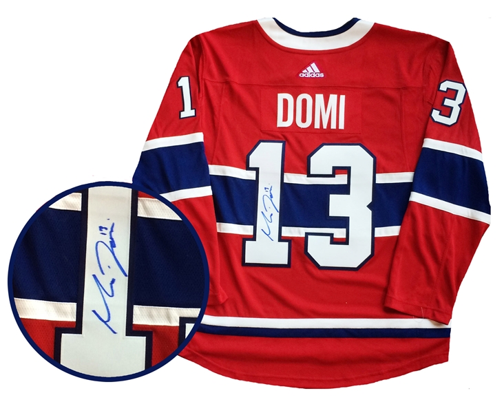 Max Domi Signed Jersey Canadiens Red Pro 2019-2020 Adidas