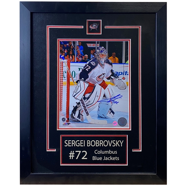 Sergei Bobrovsky Signed 8x10 Framed - Columbus