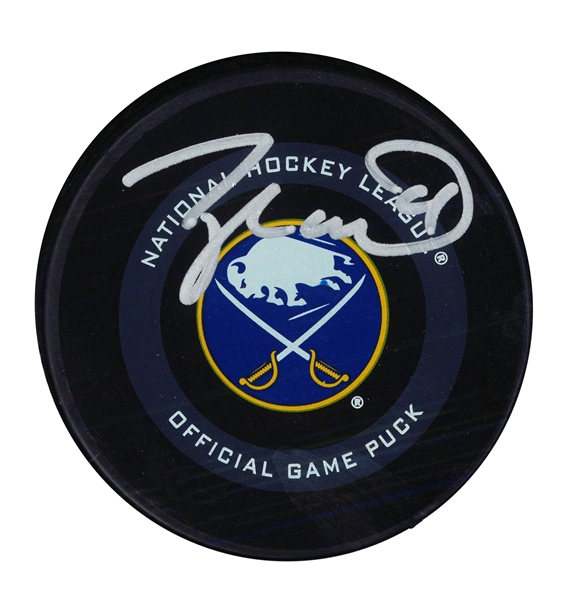 Taylor Hall Signed Buffalo Sabres Official Game Puck