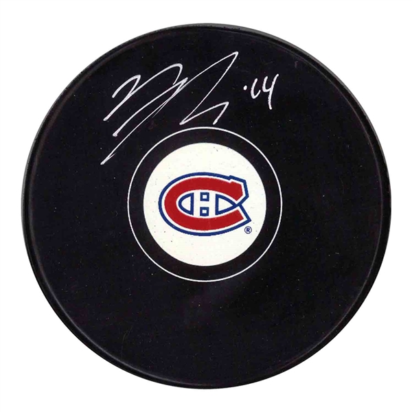 Nick Suzuki Signed Montreal Canadiens Logo Puck
