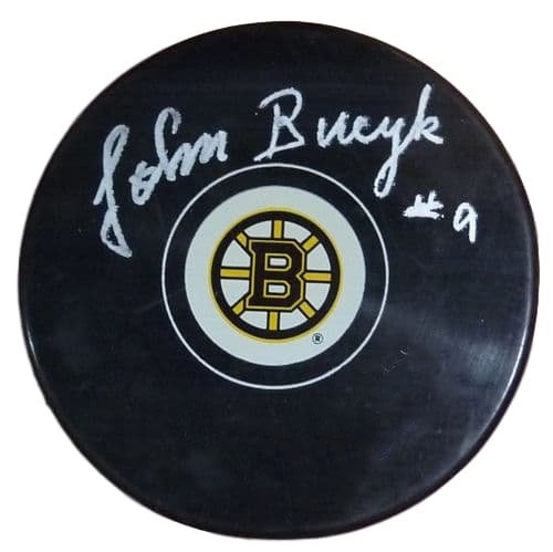 Johnny Bucyk, Signed Puck Bruins