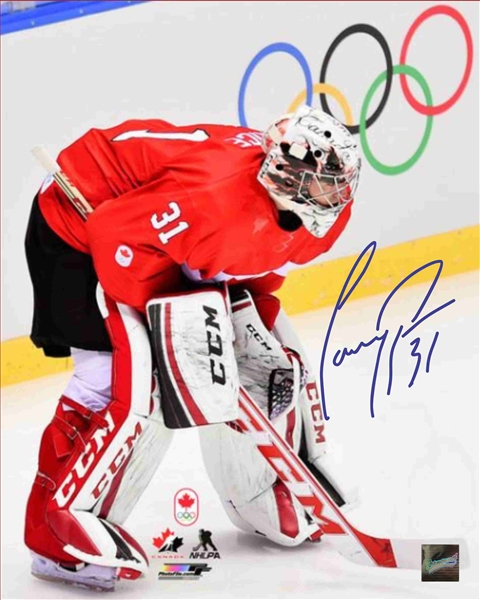 Carey Price, Signed 8x10 Unframed Canada 2014 Next To Rings