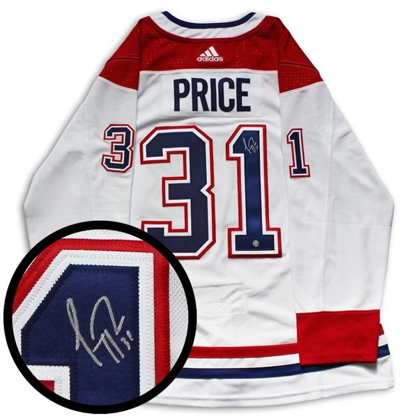 Carey Price, Signed Jersey Canadiens White Pro 2017-2020 Adidas