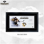Sidney Crosby Signed 16x35 Framed Print White Background Penguins (Limited Edition of 87)